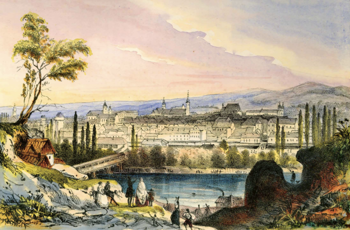 Kolozsvár látképe 1842-ben